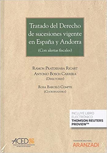 Tratado de Sucessão em vigor na Espanha e Andorra. Imagem da capa do livro